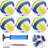 Sazoemao 6 Pack Official Size 5 Volleyball Set