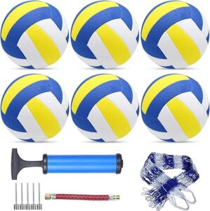 Sazoemao 6 Pack Official Size 5 Volleyball Set