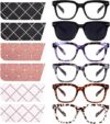 CHOFILORD 6 Pack Oversized Blue Light Blocking Glasses