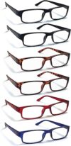 Boost Eyewear 6 Pack Reading Glasses, Assorted Colors
