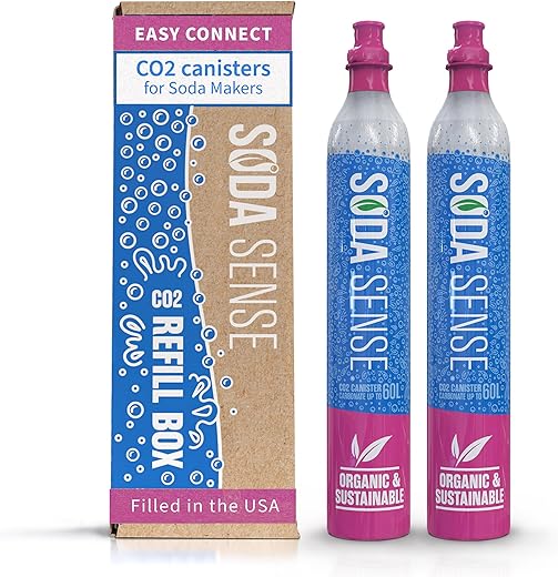 Soda Sense 60L CO2 Canister Refill, Quick Connect