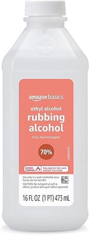 Amazon Basics 70% Ethyl Rubbing Alcohol, 16 Oz