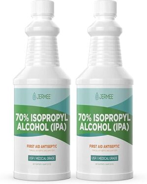 JERMEE 70% Isopropyl Alcohol Antiseptic, 32 Ounce