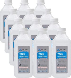 Swan 70% Isopropyl Rubbing Alcohol, 16 Oz