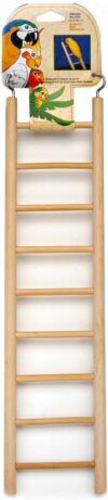 Penn-Plax 9-Step Wooden Bird Ladder (BA115)