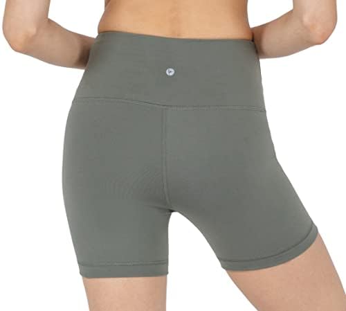 90 Degree By Reflex High Waist Power Flex Yoga Shorts - Image 3