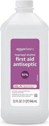Amazon Basics 91% Isopropyl Alcohol Antiseptic, 32 Fl Oz