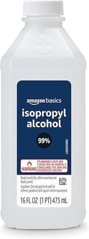 Amazon Basics 99% Isopropyl Alcohol, 16 Fluid Ounces