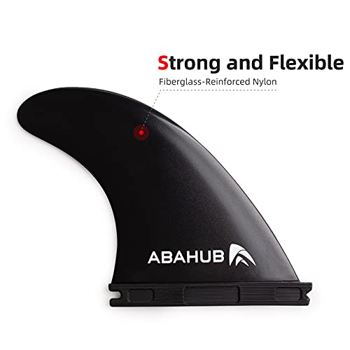 Abahub Surfboard Thruster Fins Set, Fiberglass Reinforced - Image 3
