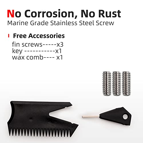 Abahub Surfboard Thruster Fins Set, Fiberglass Reinforced - Image 4