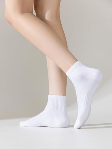 ACCFOD Women's Thin Cotton Gym Socks, 5 Pairs - Image 2