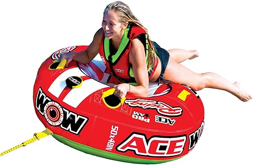 WOW Sports Ace Racing Boat Tube 1 Person 15-1120