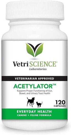 VETRISCIENCE Acetylator Gut Health Supplement, 120 Capsules