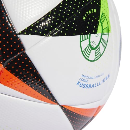 adidas Euro24 LGE Ball White/Black/Globlu 5 - Image 3