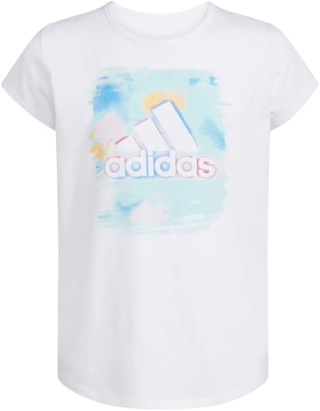 adidas Girls' Short Sleeve Scoop Neck Tee - Image 4