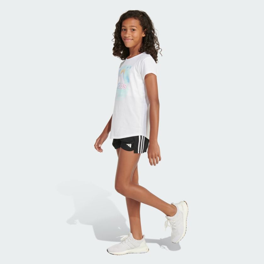 adidas Girls' Short Sleeve Scoop Neck Tee - Image 5