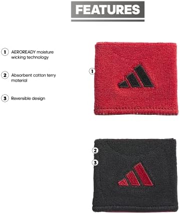 adidas Interval Reversible Wristband - Image 2