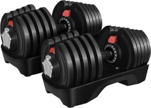 Yaheetech Adjustable Dumbbell Set 40LB/52.5LB/90LB