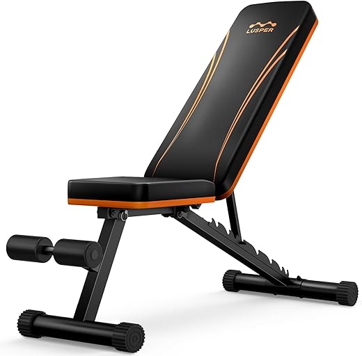 Lusper Adjustable Foldable 700LB Multi-Purpose Weight Bench