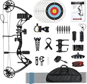 AKCHOER Adjustable Hunting Compound Bow Set 30-70 lbs