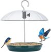 Kingsyard Adjustable Metal Bird Feeder With Dome