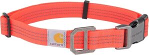 Carhartt Adjustable Nylon Dog Collar, Reflective, Medium