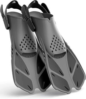 Greatever Adjustable Open Heel Swim Flippers