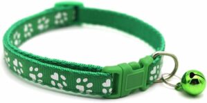Generic Adjustable Pet Collar With Bell (Dark Green)