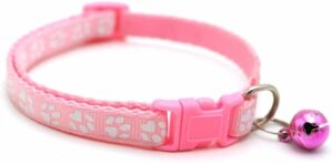 Generic Adjustable Pet Collar With Bell (Pink)