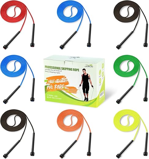 JUSDO Adjustable PVC Jump Rope for Fitness