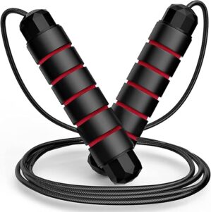 SPORTIC Adjustable Tangle-Free Jump Rope With Bearings