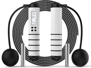 iovfit Adjustable Weighted Jump Rope With Calorie Counter