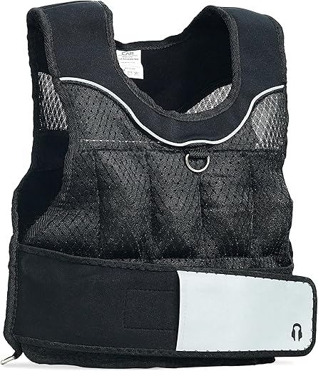 Cap Barbell Adjustable Weighted Vest, Various Sizes