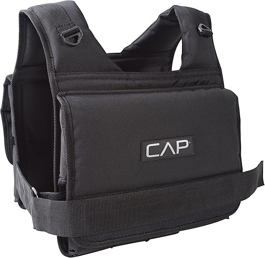 Cap Barbell Adjustable Weighted Vest, Various Sizes