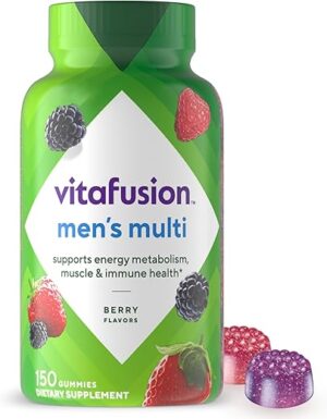 Vitafusion Adult Men’s Berry Multivitamins, 75 Day Supply