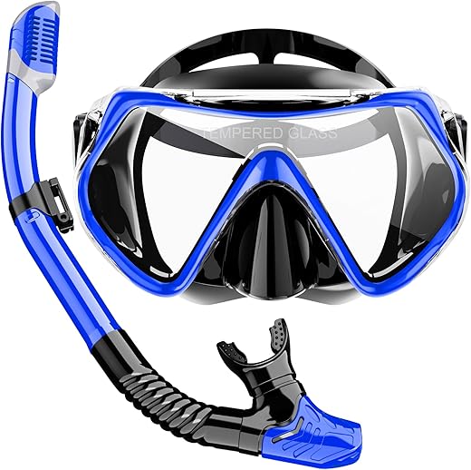 Felidel Adult Snorkel Mask Set With Panoramic View
