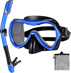 FRIEET Adult Snorkel Set, Anti-Fog Mask