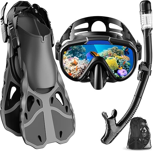 Vengreedo Adult Snorkel Set With Fins