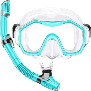 Kwambiri Adult Snorkeling Gear, 180° Panoramic Mask
