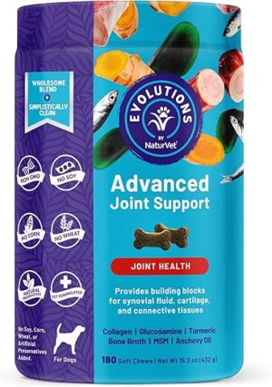 NaturVet Advanced Joint Support Soft Chews 180ct