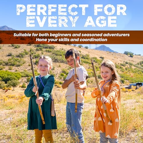 Adventure Awaits! 2-Pack Handmade Wooden Bow And Arrow Set - Image 4