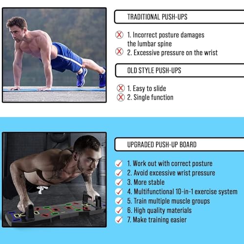 AERLANG Portable Foldable 10-in-1 Push Up Bar - Image 2