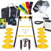 Invincible Fitness Agility Ladder Set – Enhance Speed & Coordination
