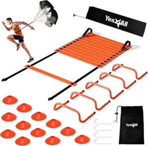 Yes4All Agility Ladder Speed Training Equipment Set