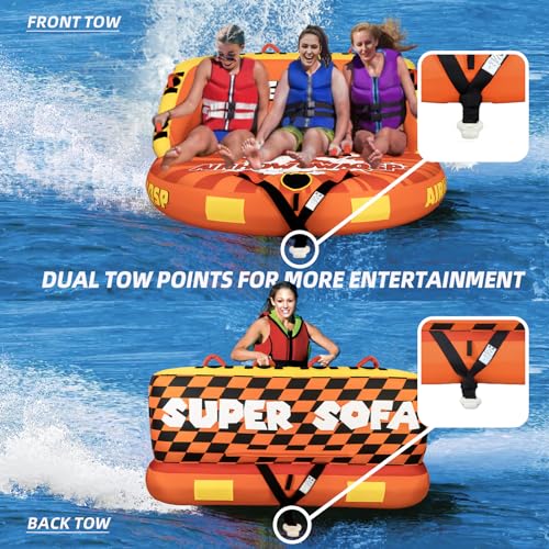 Airhowowaqsp Sofa Towable Tubes For 1-3 Person Boating - Image 3