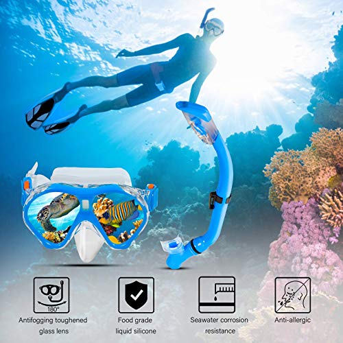 Aisrida Kids Snorkeling Gear Mask And Flippers - Image 2