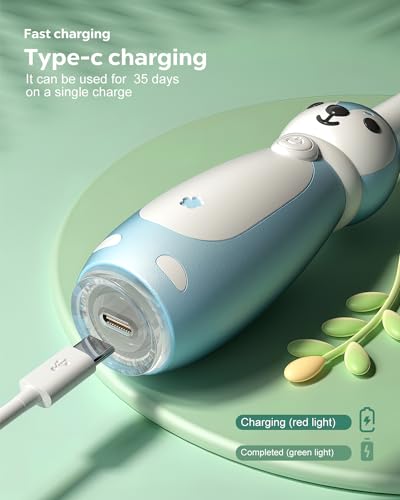 AJELU Kids Electric Toothbrush, 3 Modes, Waterproof - Image 3