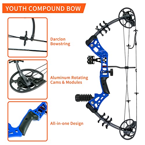 AKCHOER Youth Compound Bow Kit, 15-45 Lbs, Right Handed - Image 4