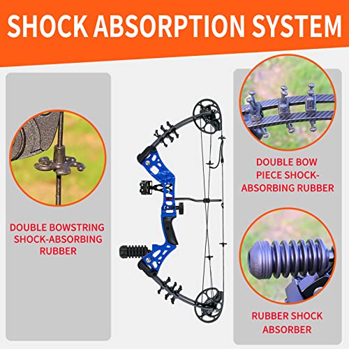 AKCHOER Youth Compound Bow Kit, 15-45 Lbs, Right Handed - Image 5