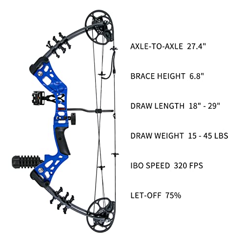 AKCHOER Youth Compound Bow Kit, 15-45 Lbs, Right Handed - Image 2